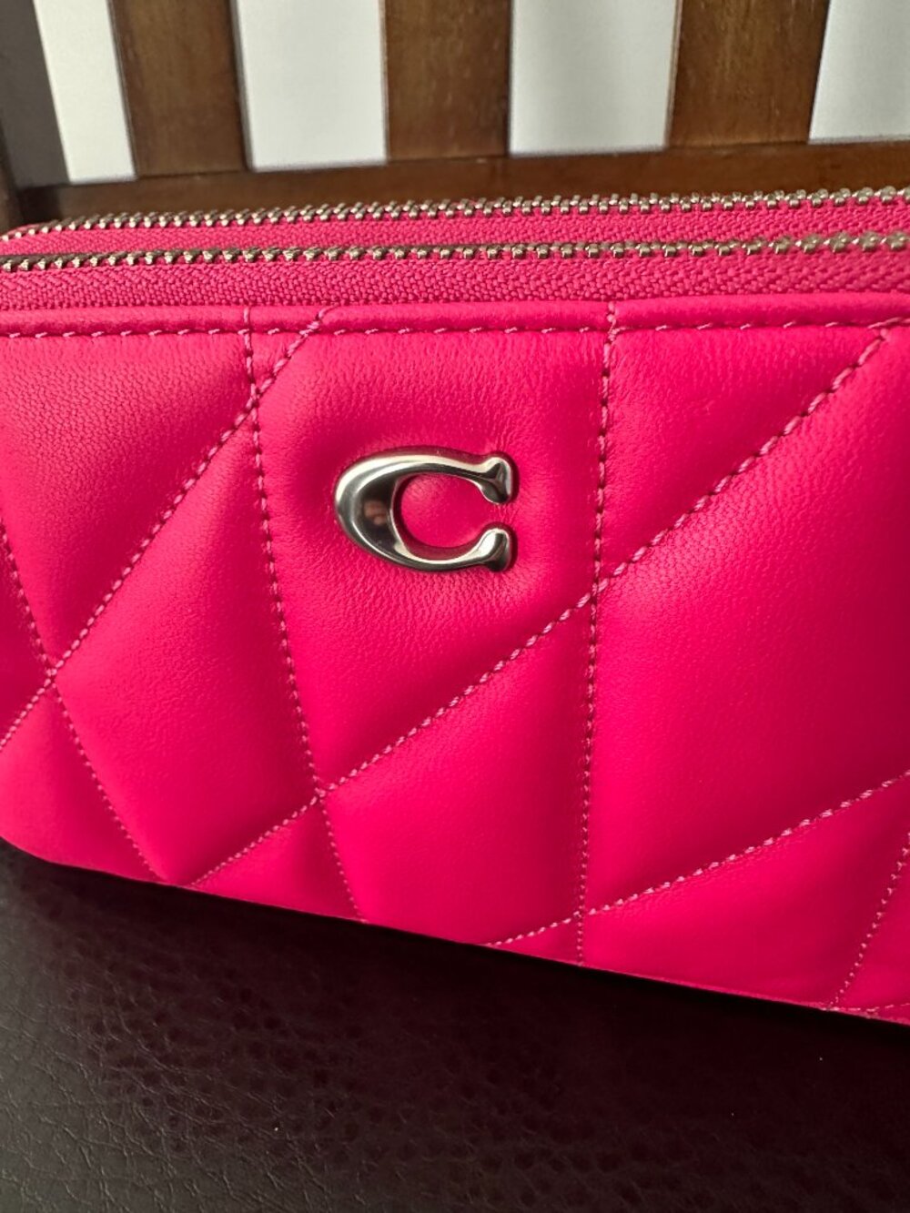 Coach Kira Pink Quilted Leather Crossbody Bag Style #C2481-CM531 *NWT* - Picture 3 of 15